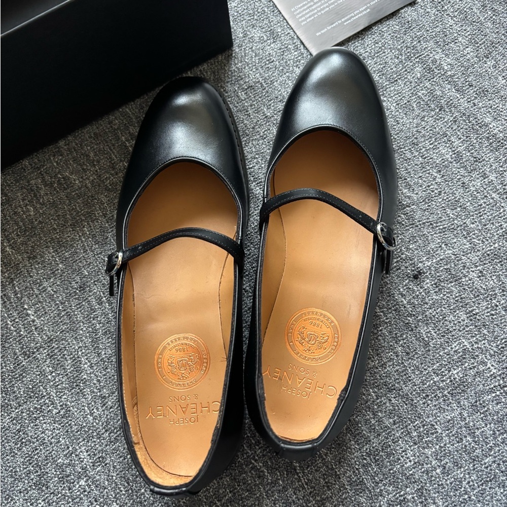 Joseph Cheaney and Sons Classic Black Mary Jane Women's Shoes - Picture 10 of 12